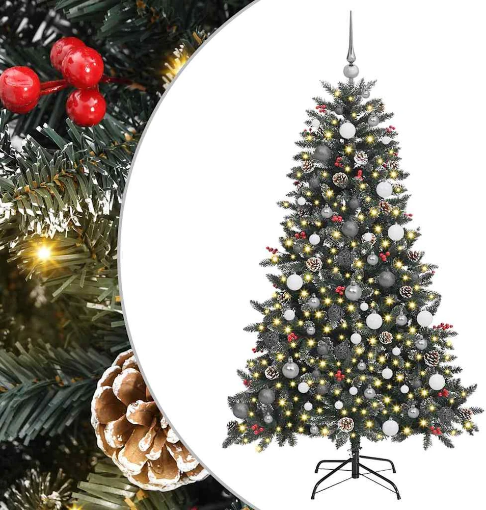 Dirbtinė Kalėdų eglutė Žalia 180 cm PVC, plastikas ir plienas