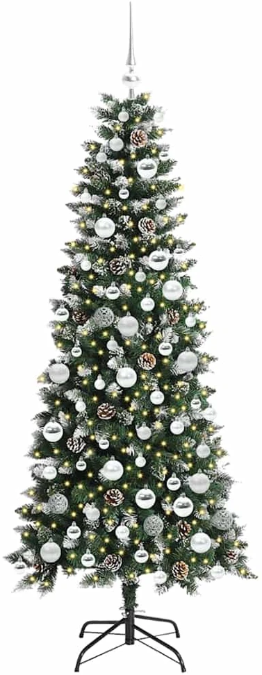 Dirbtinė Kalėdų eglutė Žalia 180 cm PVC, plastikas ir plienas