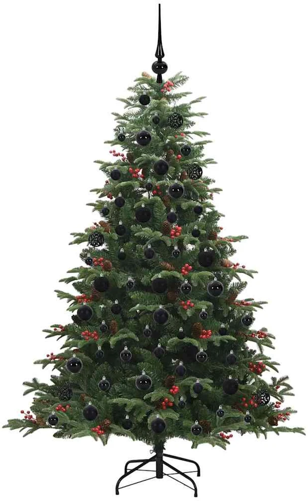 Dirbtinė Kalėdų eglutė Žalia 180 cm PVC ir Metalas ir Plastikas