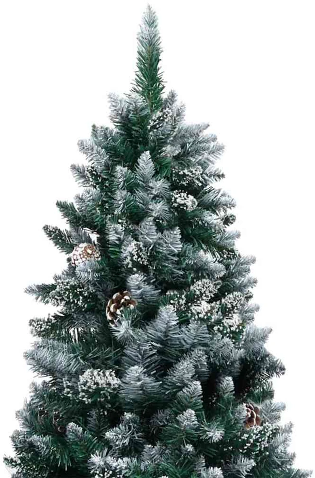Kalėdų eglutė su LED lemputėmis Žalia ir balta 180 cm