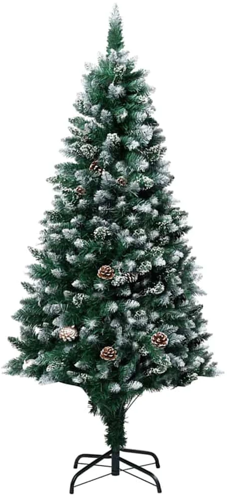 Kalėdų eglutė su LED lemputėmis Žalia ir balta 180 cm