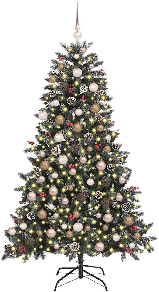 Dirbtinė Kalėdų eglutė Žalia 180 cm PVC, plastikas ir plienas