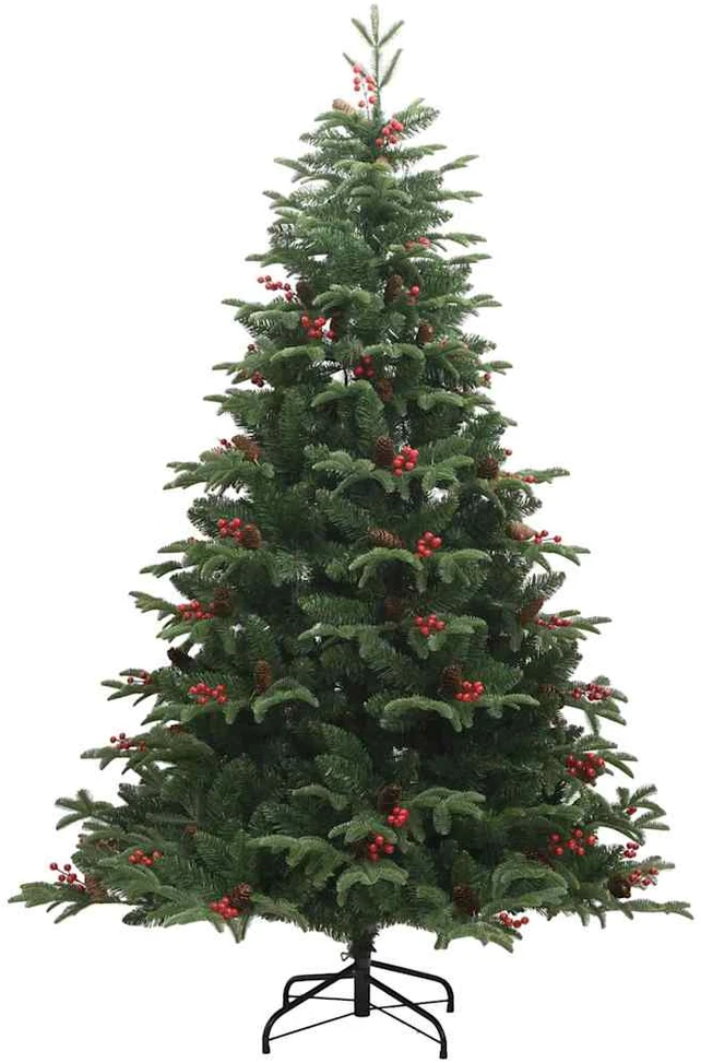 Dirbtinė Kalėdų eglutė Žalia 180 cm PVC ir Metalas ir Plastikas