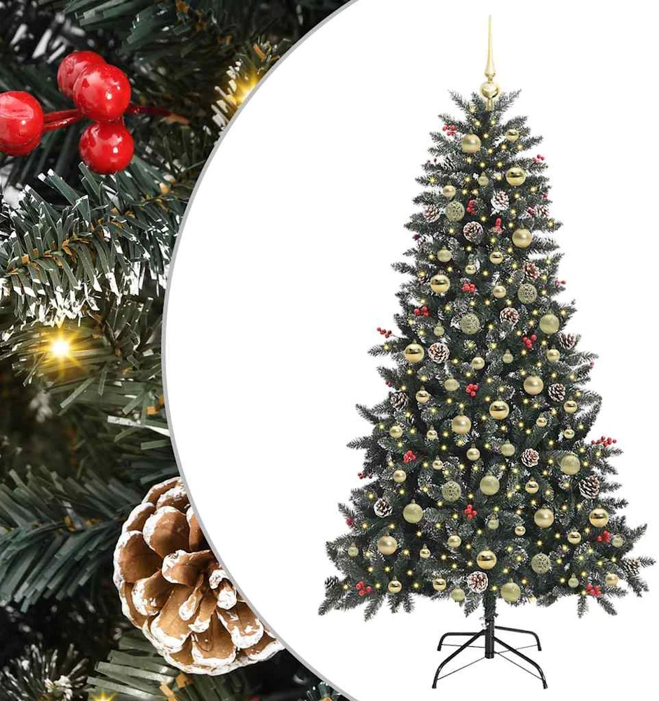 Dirbtinė Kalėdų eglutė Žalia 180 cm PVC, plastikas ir plienas