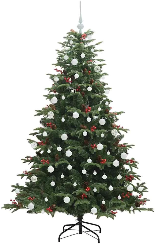 Dirbtinė Kalėdų eglutė Žalia 180 cm PVC ir Metalas ir Plastikas