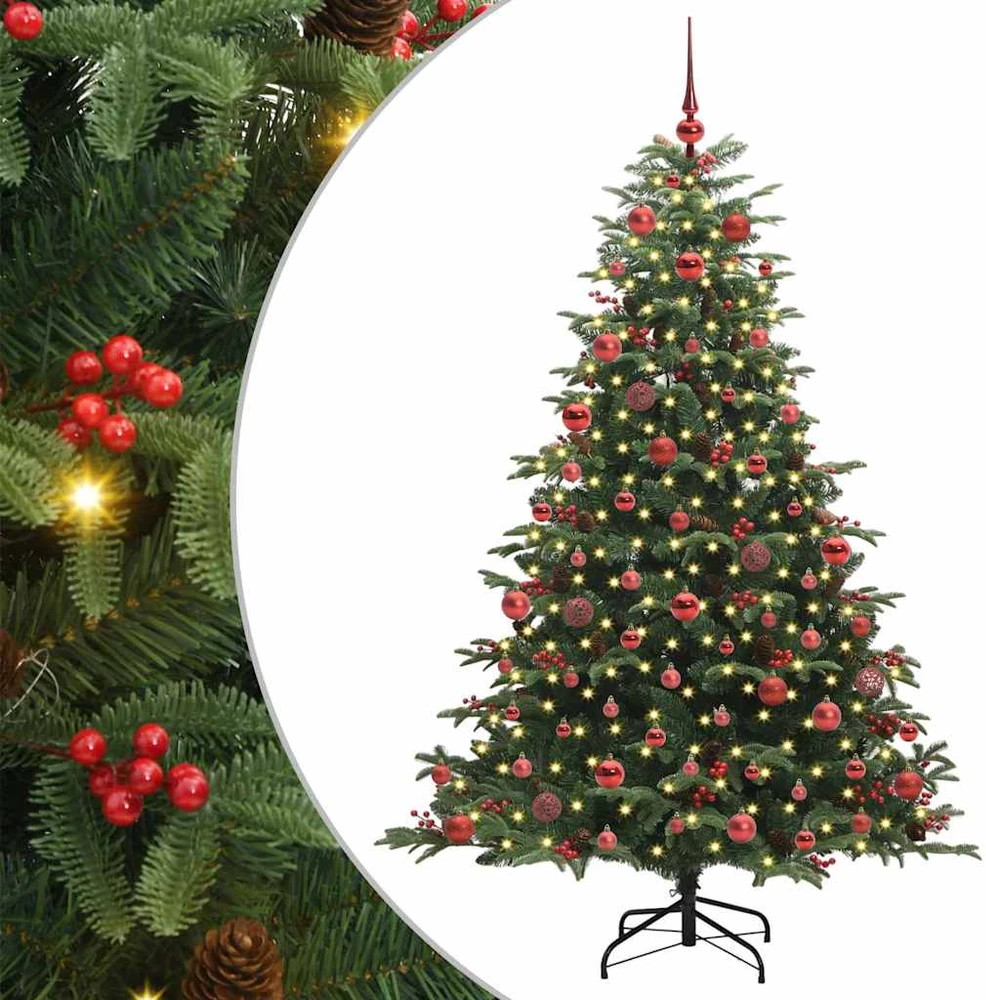Dirbtinė Kalėdų eglutė Žalia 180 cm PVC ir Metalas ir Plastikas