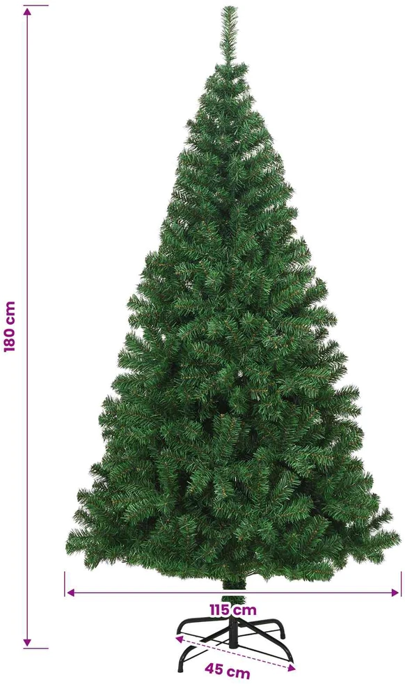 Kalėdų eglutė su LED lemputėmis 180 cm 300 LED Šilta balta