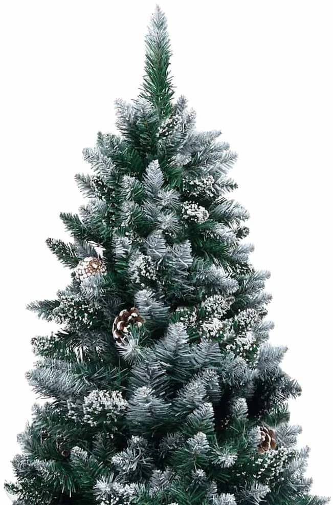 Dirbtinė Kalėdų eglutė Žalia 180 cm PVC ir Plienas ir Plastikas