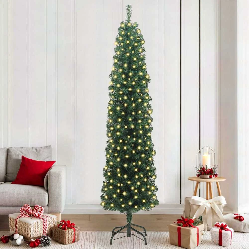 Dirbtinė Kalėdų eglutė Žalia 210 cm PVC, plienas ir plastikas