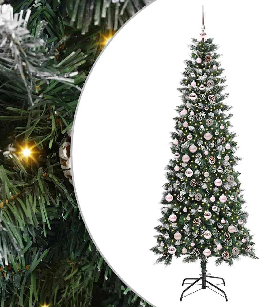 Dirbtinė Kalėdų eglutė Žalia 210 cm PVC, plastikas ir plienas