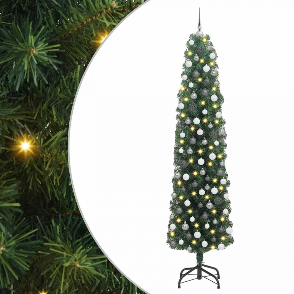 Dirbtinė Kalėdų eglutė Žalia 210 cm PVC, plienas ir plastikas
