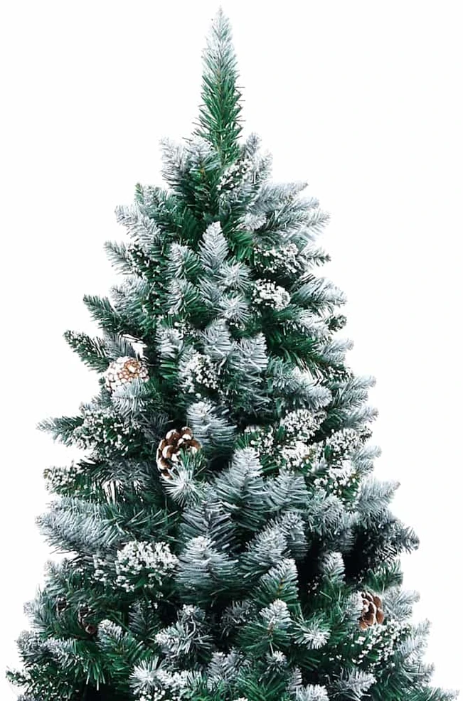 Dirbtinė Kalėdų eglutė Žalia 210 cm PVC ir Plienas ir Plastikas