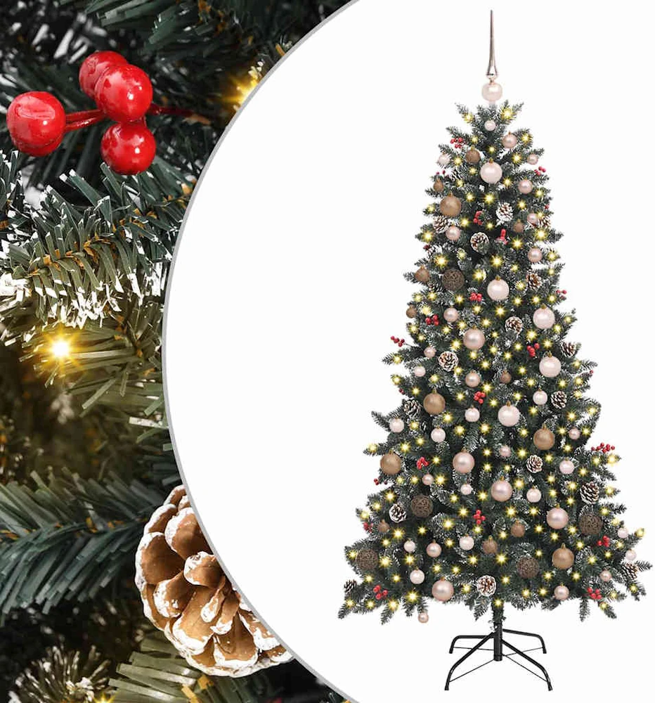 Dirbtinė Kalėdų eglutė Žalia 210 cm PVC, plastikas ir plienas