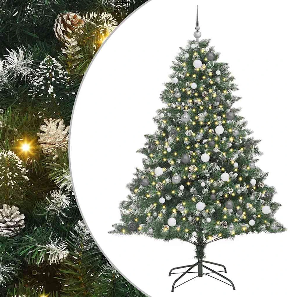 Dirbtinė Kalėdų eglutė Žalia 210 cm PVC, plastikas ir plienas