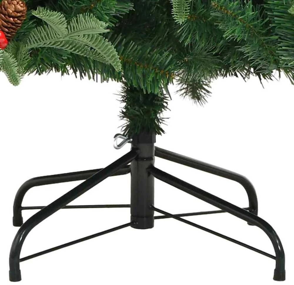 Dirbtinė Kalėdų eglutė Žalia 210 cm PVC ir Metalas ir Plastikas