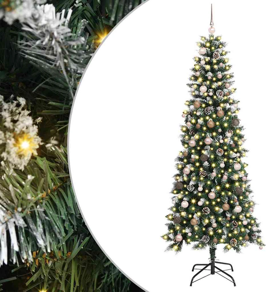 Dirbtinė Kalėdų eglutė Žalia 210 cm PVC, plastikas ir plienas