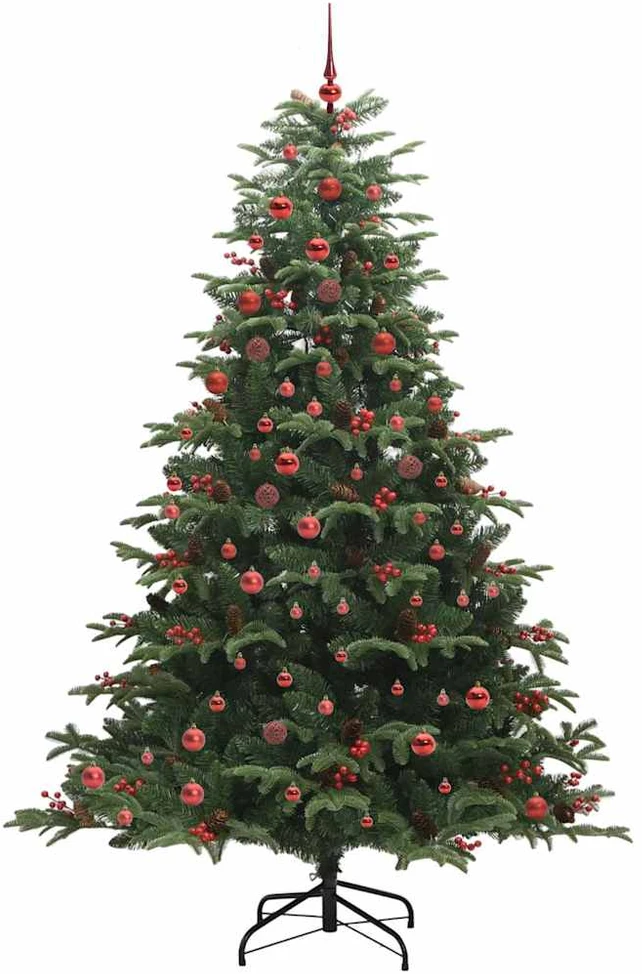 Dirbtinė Kalėdų eglutė Žalia 210 cm PVC ir Metalas ir Plastikas