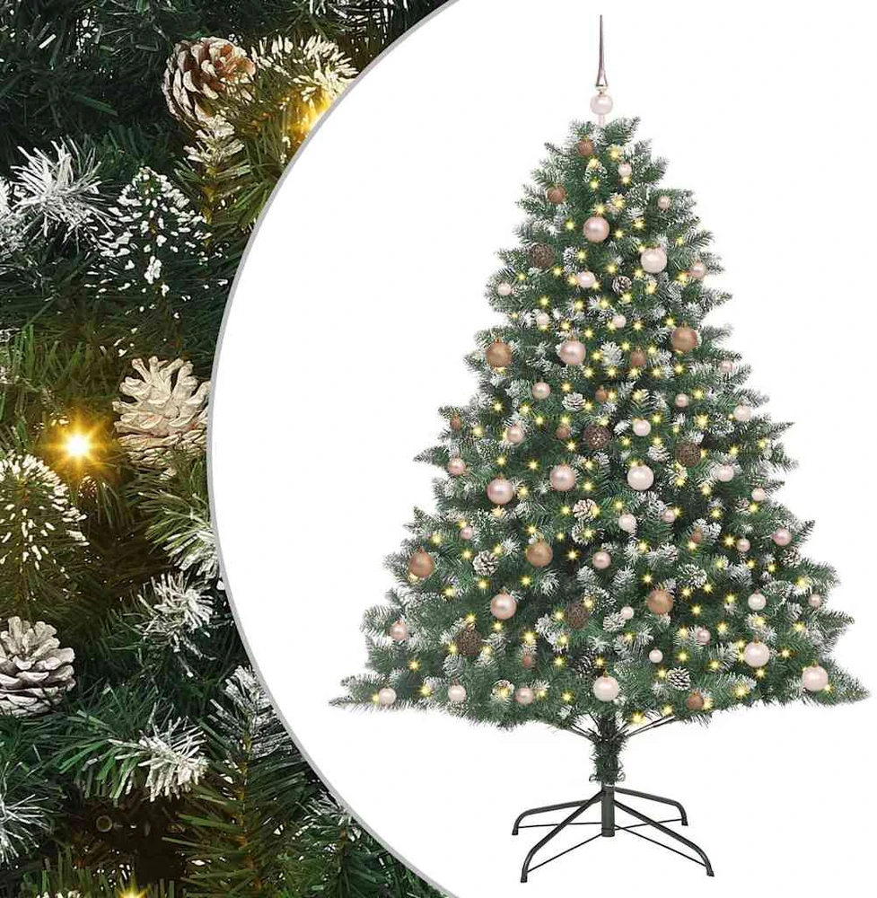 Dirbtinė Kalėdų eglutė Žalia 210 cm PVC, plastikas ir plienas