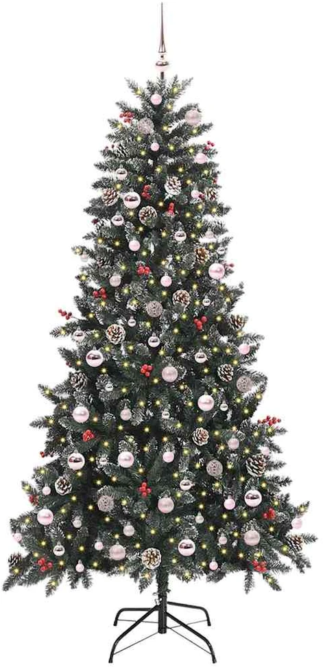 Dirbtinė Kalėdų eglutė Žalia 210 cm PVC, plastikas ir plienas