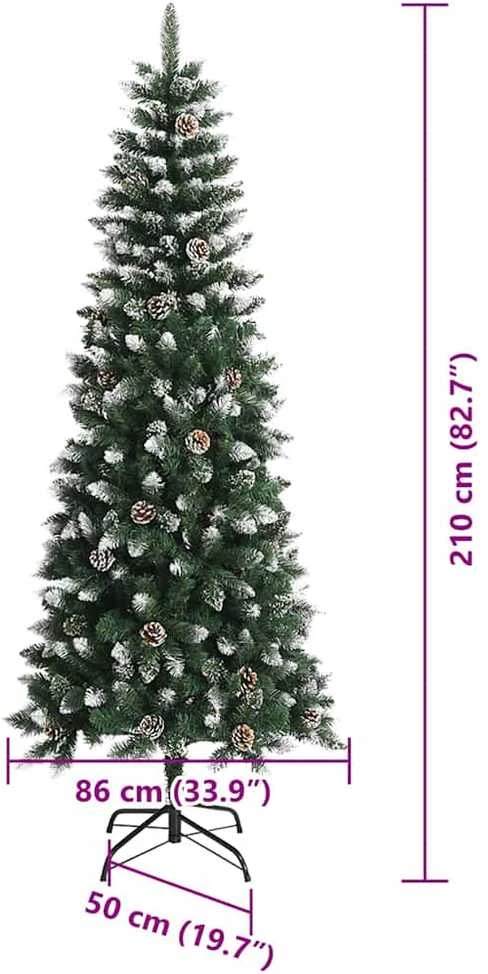 Dirbtinė Kalėdų eglutė Žalia 210 cm PVC, plastikas ir plienas
