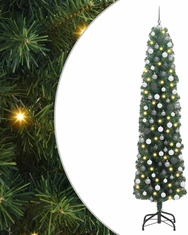 Dirbtinė Kalėdų eglutė Žalia 210 cm PVC, plienas ir plastikas
