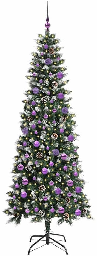 Dirbtinė Kalėdų eglutė Žalia 210 cm PVC, plastikas ir plienas