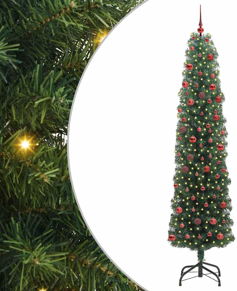 Dirbtinė Kalėdų eglutė Žalia 210 cm PVC, plienas ir plastikas