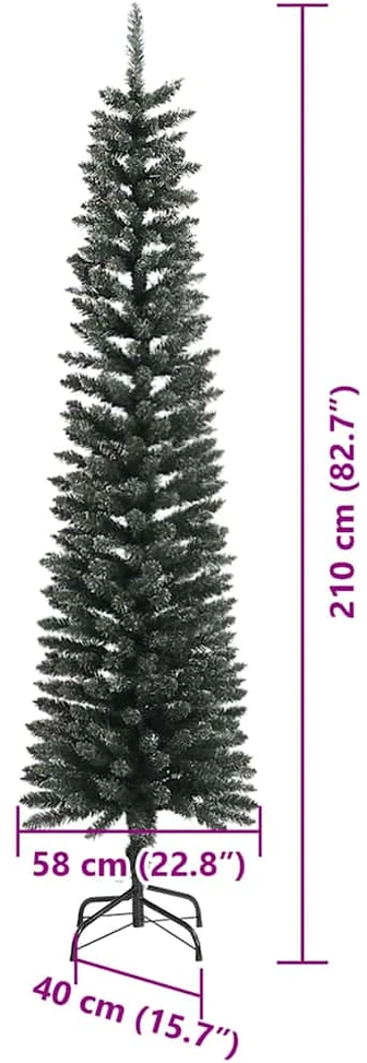 Dirbtinė Kalėdų eglutė Žalia 210 cm PVC, plastikas ir plienas