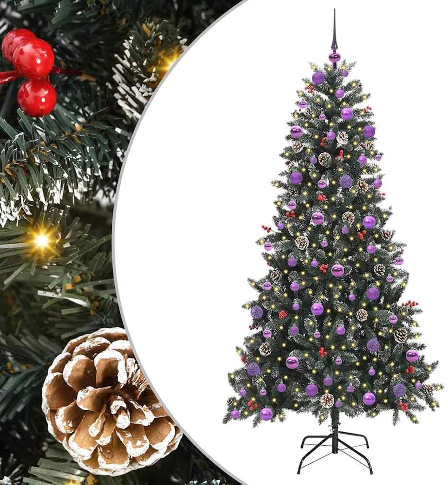 Dirbtinė Kalėdų eglutė Žalia 210 cm PVC, plastikas ir plienas