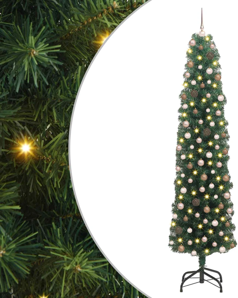 Dirbtinė Kalėdų eglutė Žalia 210 cm PVC, plienas ir plastikas