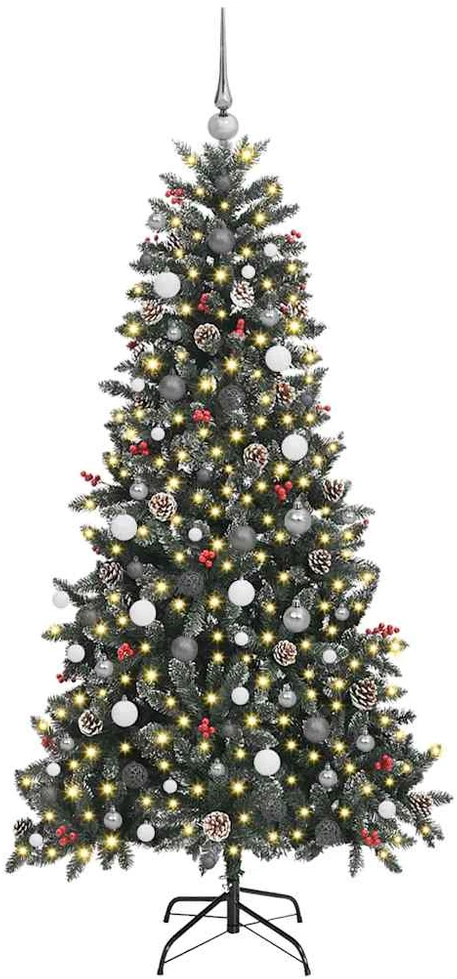Dirbtinė Kalėdų eglutė Žalia 210 cm PVC, plastikas ir plienas
