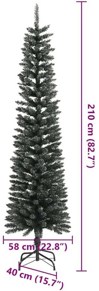 Dirbtinė Kalėdų eglutė Žalia 210 cm PVC, plastikas ir plienas