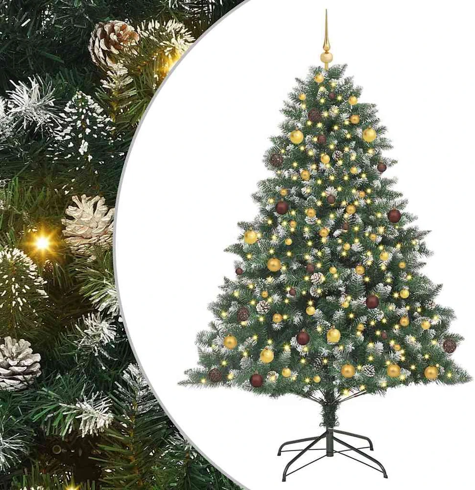Dirbtinė Kalėdų eglutė Žalia 210 cm PVC, plastikas ir plienas