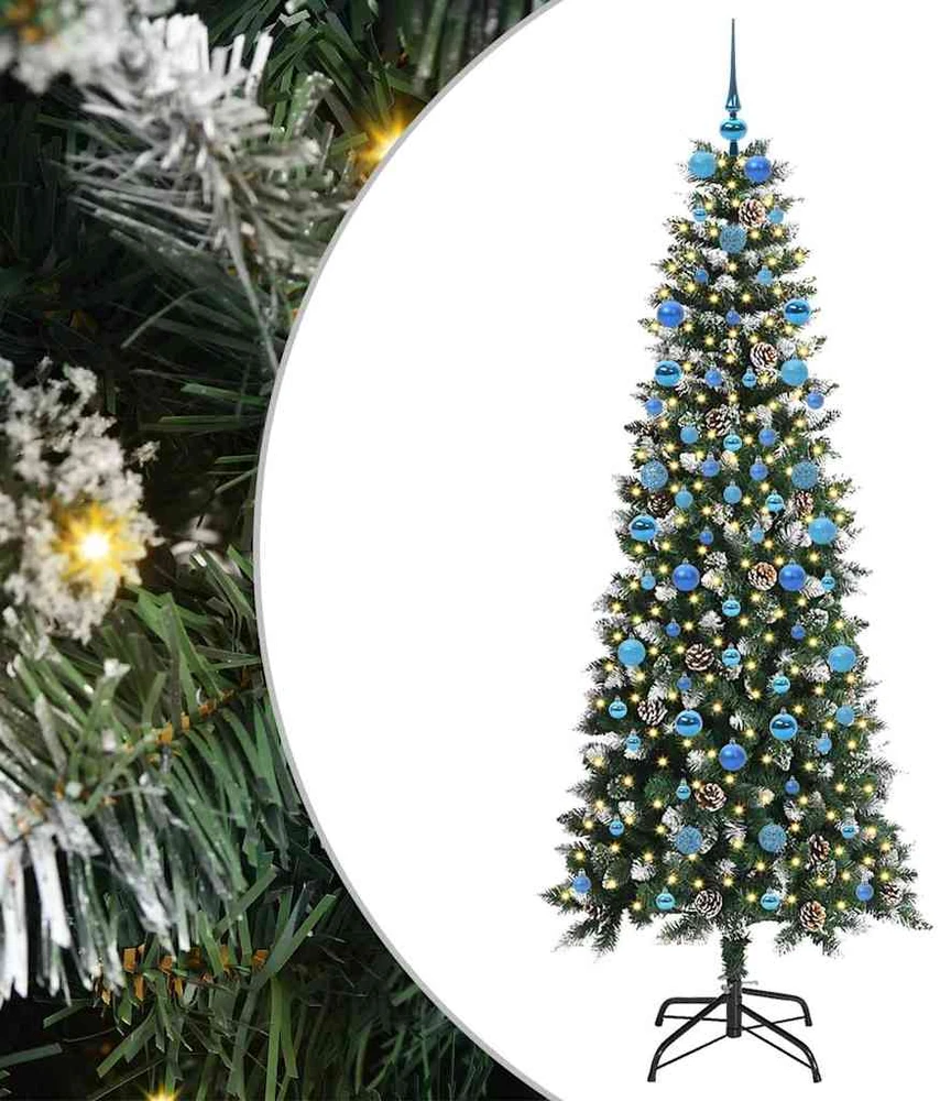 Dirbtinė Kalėdų eglutė Žalia 210 cm PVC, plastikas ir plienas
