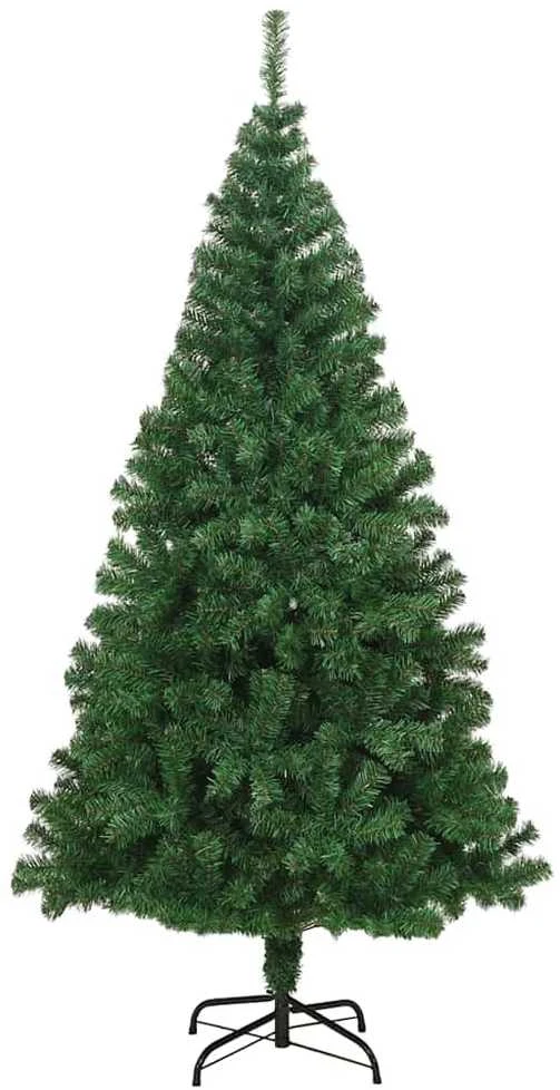 Dirbtinė Kalėdų eglutė Žalia 210 cm PVC ir Plienas ir Plastikas