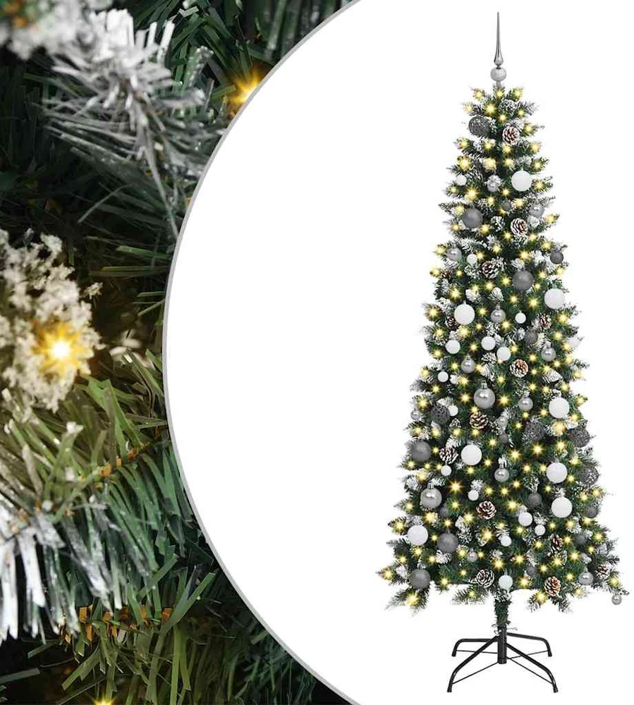 Dirbtinė Kalėdų eglutė Žalia 210 cm PVC, plastikas ir plienas