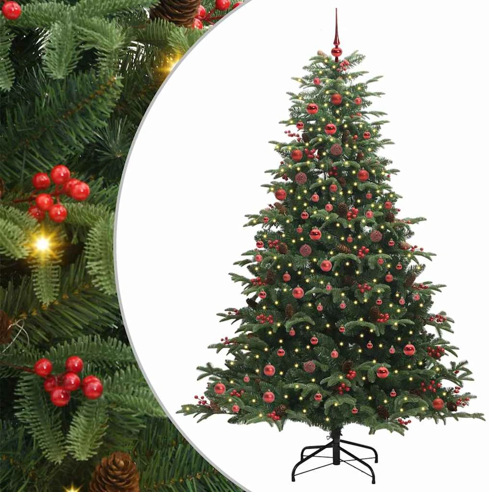 Dirbtinė Kalėdų eglutė Žalia 210 cm PVC ir Metalas ir Plastikas