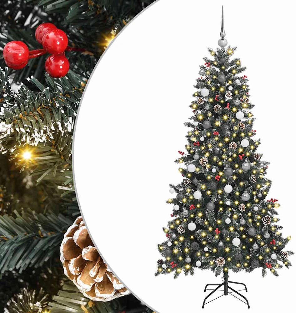 Dirbtinė Kalėdų eglutė Žalia 210 cm PVC, plastikas ir plienas