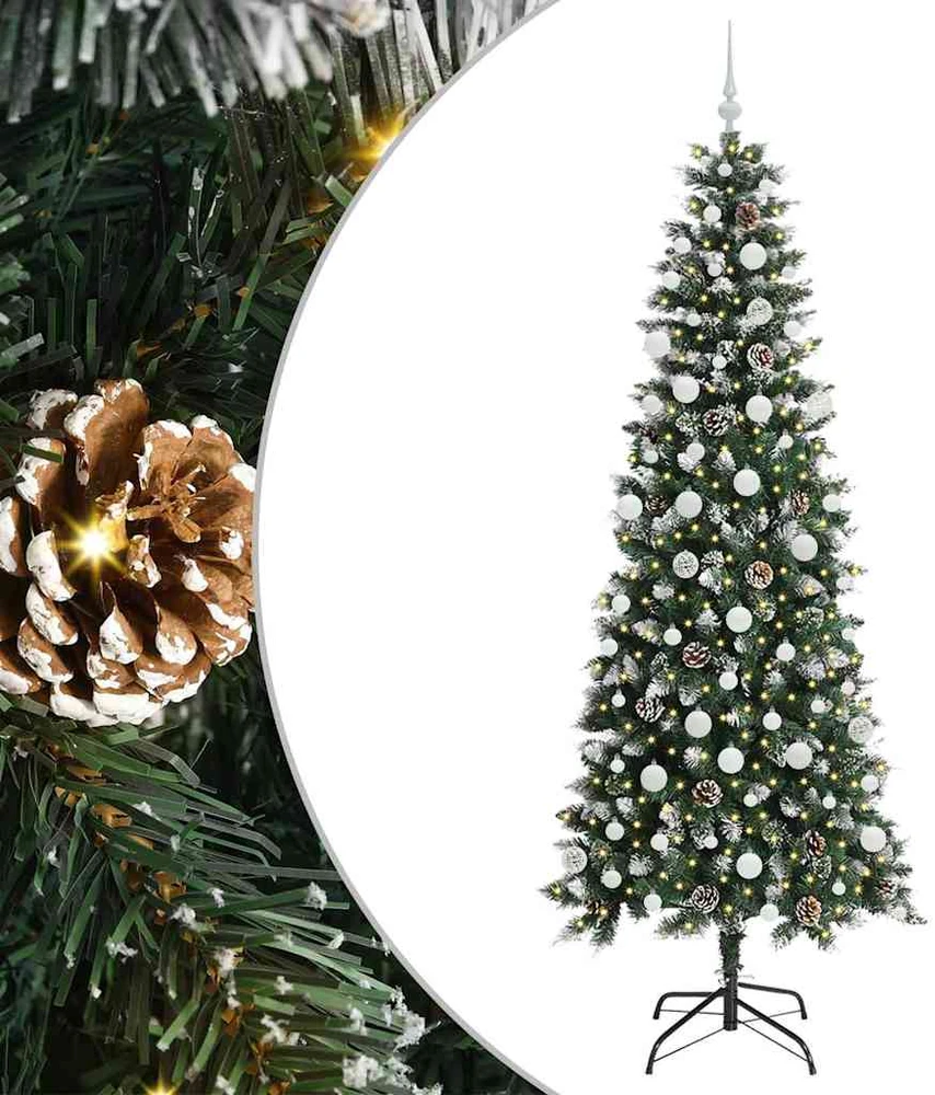 Dirbtinė Kalėdų eglutė Žalia 210 cm PVC, plastikas ir plienas