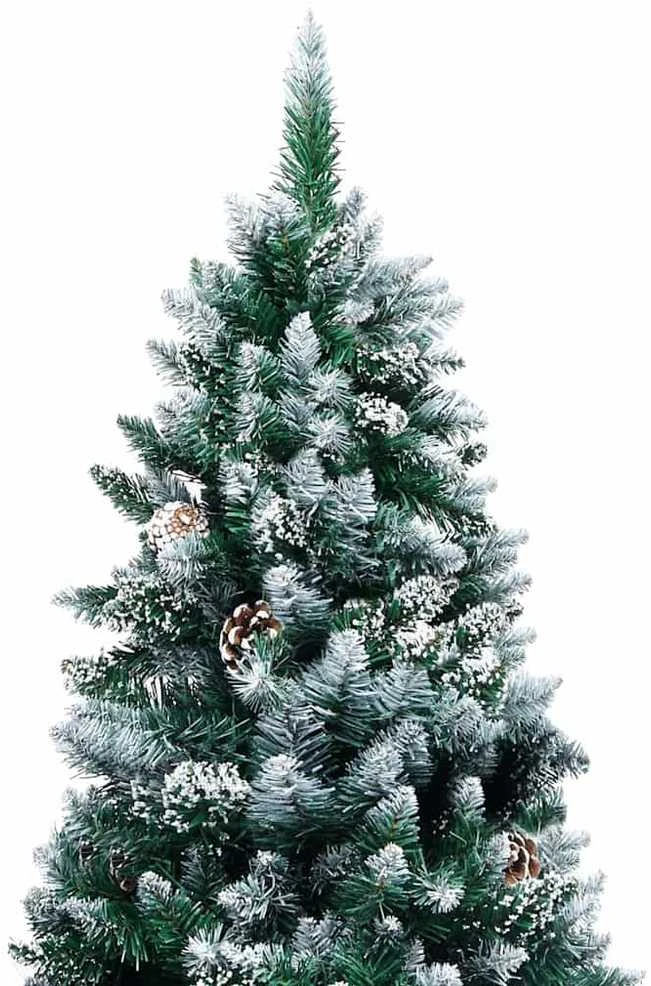 Dirbtinė Kalėdų eglutė Žalia 210 cm PVC ir Plienas ir Plastikas
