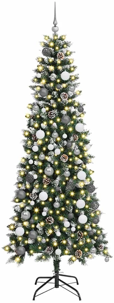 Dirbtinė Kalėdų eglutė Žalia 210 cm PVC, plastikas ir plienas