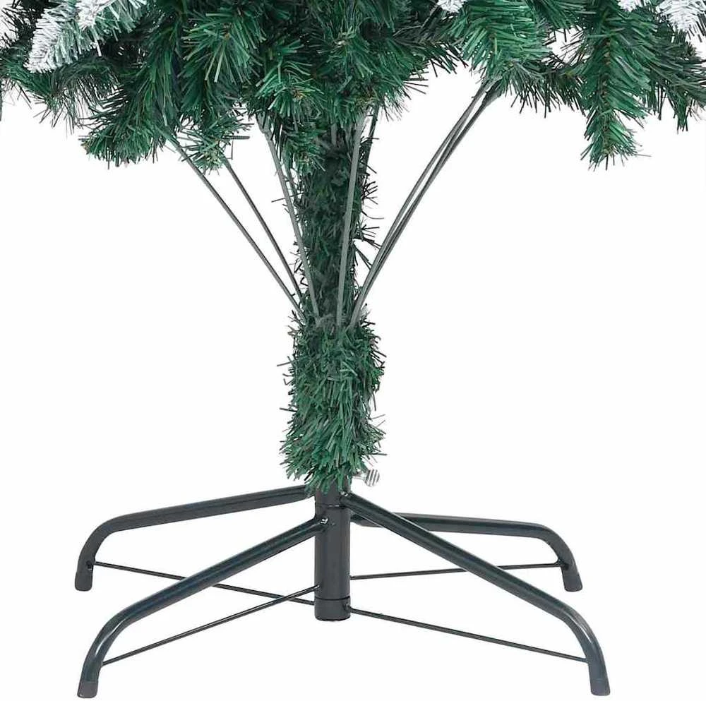 Dirbtinė Kalėdų eglutė Žalia 210 cm PVC ir Plienas ir Plastikas