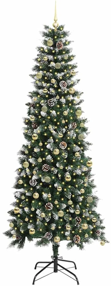 Dirbtinė Kalėdų eglutė Žalia 240 cm PVC, plastikas ir plienas