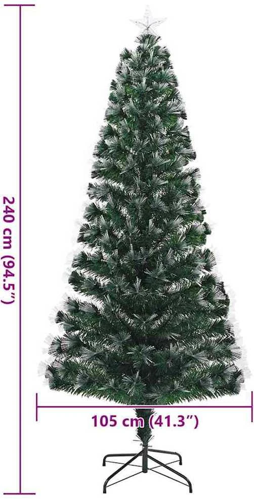 Dirbtinė Kalėdų eglutė Žalia 240 cm PVC