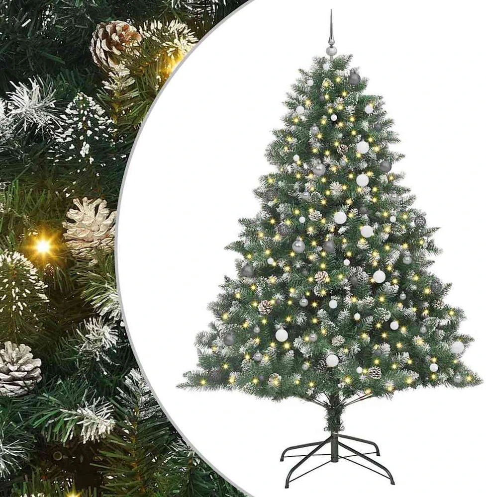 Dirbtinė Kalėdų eglutė Žalia 240 cm PVC, plastikas ir plienas