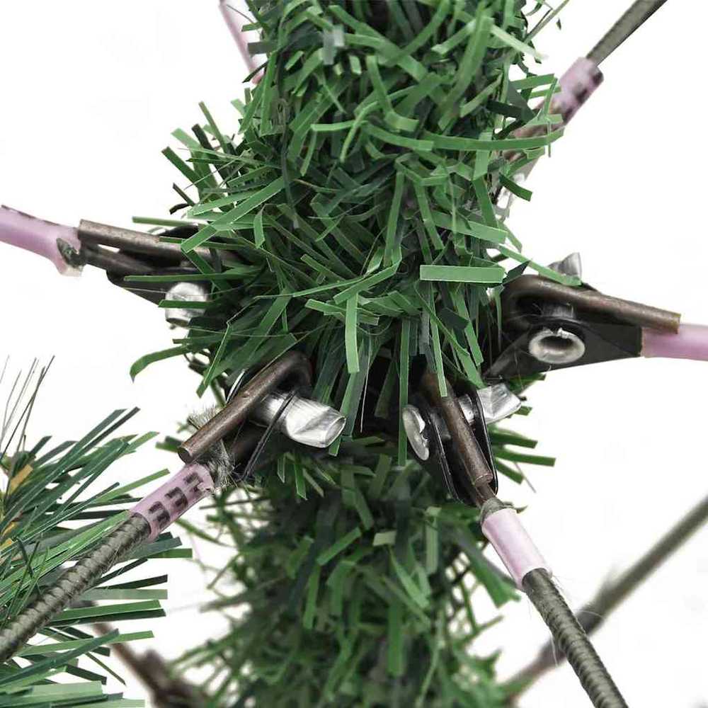 Dirbtinė Kalėdų eglutė 300 LED Šilta balta PVC ir metalas Žalia