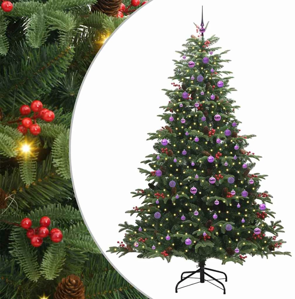 Dirbtinė Kalėdų eglutė Žalia 240 cm PVC ir Metalas ir Plastikas