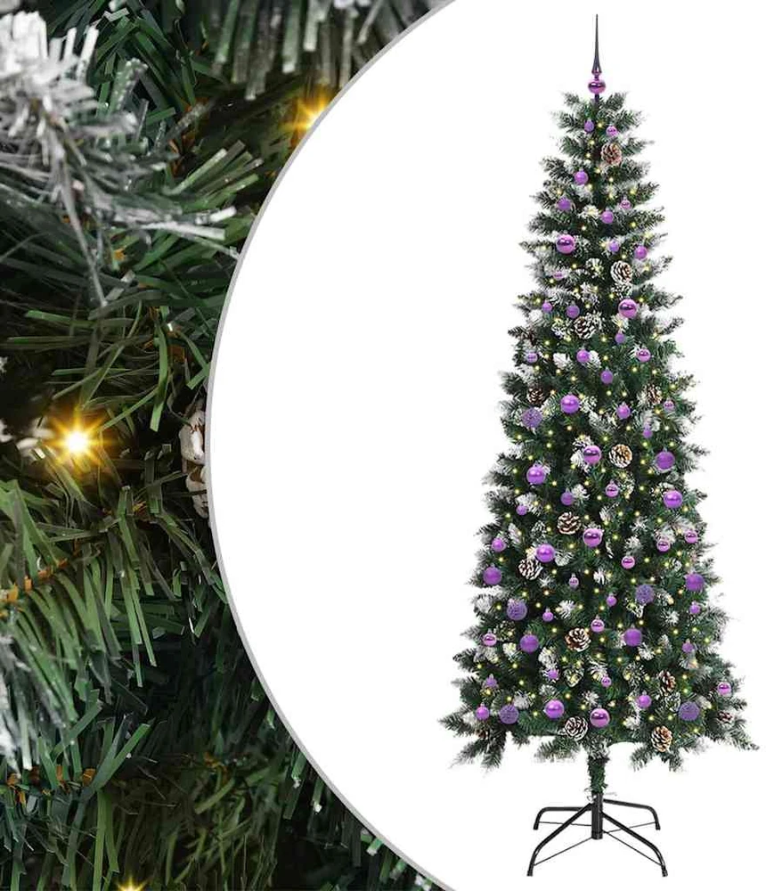 Dirbtinė Kalėdų eglutė Žalia 240 cm PVC, plastikas ir plienas