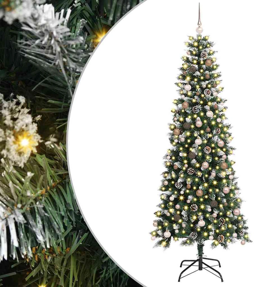 Dirbtinė Kalėdų eglutė Žalia 240 cm PVC, plastikas ir plienas