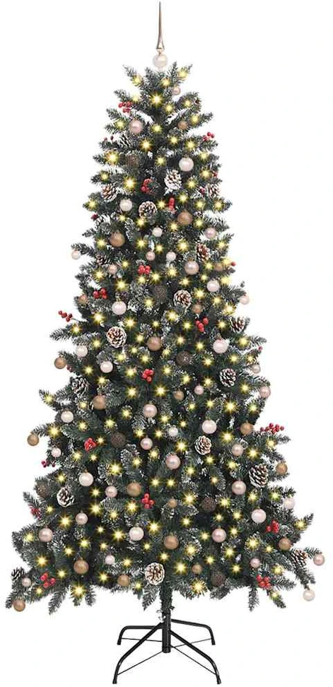 Dirbtinė Kalėdų eglutė Žalia 240 cm PVC, plastikas ir plienas